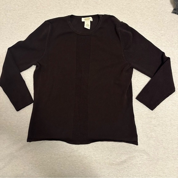 Peck & Peck Tops - Peck & Peck Black‎ Long Sleeve Top